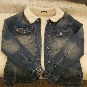 Oversized denim jacket